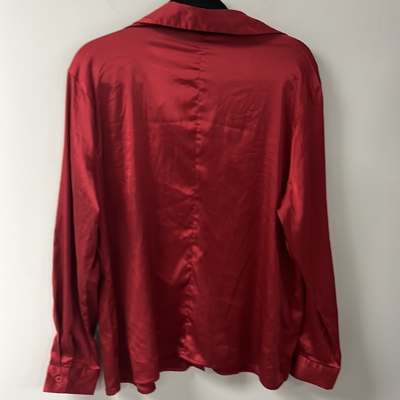 Red Satin Blouse from Shein - Picture 5 of 5